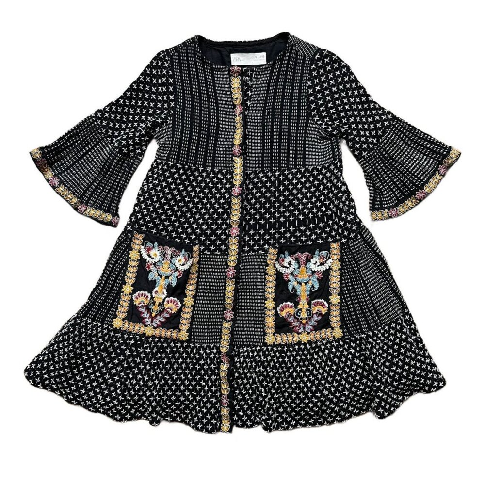 Zara Embroidered Cross Stitch Dress